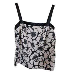 Alex Evenings Floral Square Neckline Top Blouse Plus Size 2x Whimsy Goth Event